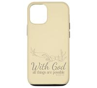 avec Dieu, Tout est Possible (Matthieu 19, 26) Coque pour iPhone 12/12 Pro