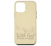 avec Dieu, Tout est Possible (Matthieu 19, 26) Coque pour iPhone 12 Mini
