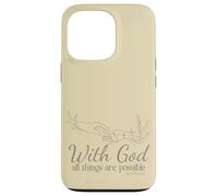 avec Dieu, Tout est Possible (Matthieu 19, 26) Coque pour iPhone 13 Pro