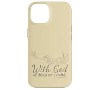 avec Dieu, Tout est Possible (Matthieu 19, 26) Coque pour iPhone 14