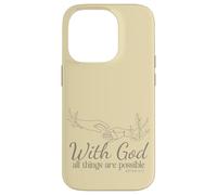 avec Dieu, Tout est Possible (Matthieu 19, 26) Coque pour iPhone 14 Pro