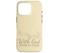 avec Dieu, Tout est Possible (Matthieu 19, 26) Coque pour iPhone 16 Pro