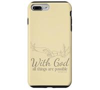 avec Dieu, Tout est Possible (Matthieu 19, 26) Coque pour iPhone 7 Plus/8 Plus
