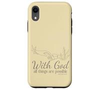 avec Dieu, Tout est Possible (Matthieu 19, 26) Coque pour iPhone XR