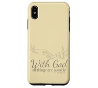 avec Dieu, Tout est Possible (Matthieu 19, 26) Coque pour iPhone XS Max
