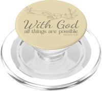 avec Dieu, Tout est Possible (Matthieu 19, 26) PopSockets PopGrip pour MagSafe