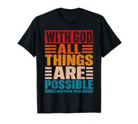 avec Dieu, Tout est Possible Matthieu 19:26 Vintage T-Shirt