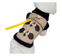 avec du Ring D. Soft Confortable Chihuahua Shiba Inu Pug French Bulldog Jacket Vêtements d'hiver Bouchette Chaude,Brun,S