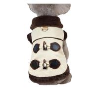 avec du Ring D. Soft Confortable Chihuahua Shiba Inu Pug French Bulldog Jacket Vêtements d'hiver Bouchette Chaude,Beige,2XL