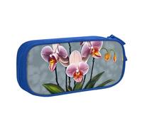 Avec Fermeture À Glissière Stockage Crayon Impression D'Orchidées En Fleurs Sac À Crayons Multicolore Scolaires Papeterie Pour Étudiant, Cadeau, Scolaires, 20X9X4Cm
