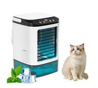 Avec Glacière Climatisation Mobile avec Réservoir 0.9L, 3 Vitesses, 7 Lumières LED Climatiseur Mobile Non Reversible pour Chambre Bureau Camping-car