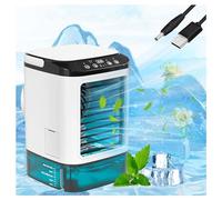 Avec Glacière Climatiseur, Climatiseur Mobile Sans évacuation 3 Vitesses Et LED 7 Couleurs Clim Sans Tuyau D évacuation Rafraichisseur D'air