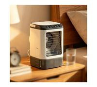 Avec Glacière Climatiseur Portable avec Réservoir 0.9L, 3 Vitesses, 7 Lumières LED Clime Portative pour Chambre Bureau Camping-car