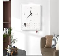 avec Horloge Boîte à Fusibles Décorative Couvercles Crochet De Panneau Perforé Rangement des Clés, Boîte De Disjoncteur Couvercle Décoratif Bois Caché É, Right, 45 * 55CM_Vertical