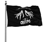 Avec Œillets Bannière Extérieure Décoratifs Drapeau De Jardin Je Veux Juste Te Donner La Chair De Poule 90X150Cm Drapeaux Pour Fête Intérieur Balcon