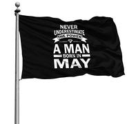 Avec Œillets Bannière Extérieure Décoratifs Drapeaux Ne Sous-Estimez Jamais Le Pouvoir D'Un Homme 90X150Cm Bruant Pour Fête Intérieur Manif