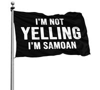 Avec Œillets Drapeau De Jardin Décoratifs Bannière Extérieure Je Ne Crie Pas, Je Suis Samoan 90X150Cm Drapeaux De Pirate Pour Événements Célébration Fête
