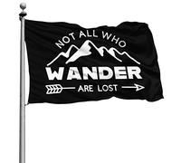 Avec Œillets Drapeau De Jardin Décoratifs Drapeaux Tous Ceux Qui Errent Ne Sont Pas Perdus 90X150Cm Bannière Extérieure Pour Bar Manif Balcon