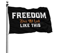 Avec Œillets Drapeaux Couleurs Vives Bannière La Liberté Ne Ressemble Pas À Ça 90X150Cm Bruant Pour Fête Restaurant Anniversaire