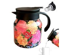 AVEC INFUSORS POUR LOBE DU TEA - VESSEL THERMAL FLORAL 1000ML | Infuseur de thé vintage isolé en feuille