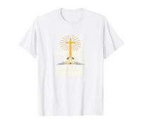 avec Jésus, Je Peux Affronter Demain, la Vie Fait Peur | Foi chrétienne T-Shirt, Homme, Blanc, XL