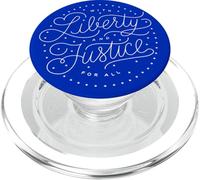 Avec la liberté et la justice pour tous PopSockets PopGrip pour MagSafe