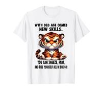 Avec la vieillesse, un tigre acquiert de nouvelles compétences que vous pouvez éternuer T-Shirt