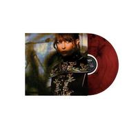 Avec les yeux Vinyle Rouge Marbré Transparent Vinyle