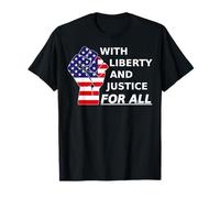 avec Liberty and Justice FOR ALL AMERICAINS T-Shirt