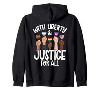 avec Liberty and Justice for All Pride Month Trans Rights Sweat à Capuche