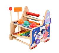 avec Marteau à Bille, Jouet avec Marteau à Bille - Jouet d'apprentissage du Développement en Bois | Jeu de Jouets Marteau pour, Instrument de Musique éducatif pour Activité martellant