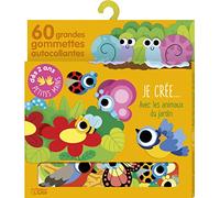 Avec mes grandes gommettes, je crée Les animaux du jardin - Dès 2 ans