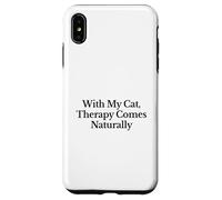 avec Mon Chat, la thérapie Vient naturellement Coque pour iPhone XS Max