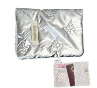 Avec | Passeports en cuir PU - Portefeuille de voyage avec notre étui qui contient plusieurs protections Pa, argent métallique, Consulte la descripción, Voir description