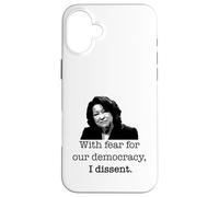 avec Peur pour Notre démocratie, Je dissidence Sonia Sotomayor Meme Coque pour iPhone 16 Plus