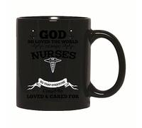 avec poignée Coffee Mugs Infirmière reconnaissante Dieu a tant aimé le monde qu'il les a créés Tasse À Café en porcelaine Amusants Tasses de Petit déjeuner pour Anniversaire Amies 330ml