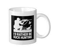 avec poignée Tasses à thé Je préférerais chasser le canard Tasse À Café en porcelaine Amusants tasses en porcelaine pour Femme Anniversaire 330ml