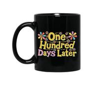 avec poignée tasses en porcelaine Cent jours plus tard 100e jour d'école enseignant ou élève Tasse Drôle Tasses à thé pour Homme Anniversaire 330ml