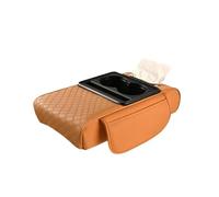Avec Porte-gobelet Boîte À Mouchoirs Sac Rangement Repose-bras Coussin D'extension Latérale Coussin D'accoudoir Console Centrale Voiture Coussin Épais(Orange)