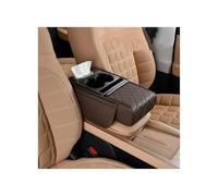Avec Porte-gobelet Boîte À Mouchoirs Sac Rangement Repose-bras Coussin D'extension Latérale Coussin D'accoudoir Console Centrale Voiture Coussin Épais(Brun)