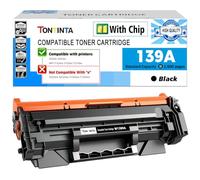 [avec puce] 139A W1390A Cartouches de Toner Compatibles Noir Capacité Standard pour 3002 3002dn 3002dw MFP 3102 3102fdw 3102fdn 3101fdw, Non Compatible avec les Imprimantes Portant un Suffixe "e"