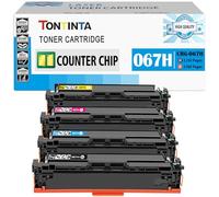 (avec Puce de Données) 067H CRG-067H CRG067H Cartouches de Toner Compatibles 4 Couleurs pour Imprimante Canon i-SENSYS LBP631Cw LBP633 LBP633Cdw MF651Cw MF655 MF655Cdw MF655Cw MF657 MF657Cdw MF657Cw