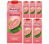 Avec Pufai Grocery, Goyave Fruit Jus Boisson aux fruits 1000 millilitres x 6 pièces