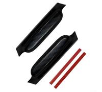 Avec rainures en silicone - Contrôle Fit 2-P Voitures et Condensation pour Caméra Anti-pluie Bouclier Drainage Arrière Anti-buée Pluie Cover SUV (Noir)