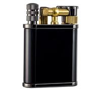 Avec réservoir de carburant de grande capacité, briquet antique multifonctionnel, briquet coupe-vent en métal de haute qualité, briquet au kérosène à l'ancienne avec une forte flamme à jet, adapté au