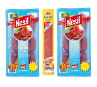 Avec saucisse Pufai Grocery, saucisse à l'ail Nesil, saucisse turque 1000 g x 2 pièces + saucisse à l'ail Ege Turk (coupée) 200 g