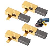 avec support Balais de carbone de haute qualité compatibles avec Festool TS55, TS75, AP55EB, AP65EB, AT55E, AT65EB 6 x 11 x 16,5 mm de connexion en métal Longue durée de vie et (4 pièces)