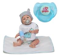 avec tétine magnétique - Accessoire de nouveau-né - Petite fille - Réforme le temps créatif de l'enfant - Bonnes poupées car elles sont robustes et difficiles à