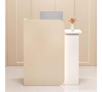 Avec tiroirs, bureau de réception, étagères ouvertes, comptoir de vente au détail moderne, pour supermarché dépanneur, hôtel, N (taille : 140 x 45 x 100 cm, couleur : F)