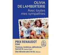 Avec toutes mes sympathies Olivia de Lamberterie (Auteur)